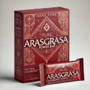 Arasgrasa Boost Bites with Cranberry – A tart and energizing bar made from Arasgrasa and cranberries.