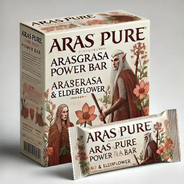 Arasgrasa Boost Bites with Elderflower - A refreshing energy bar combining Arasgrasa and elderflower.