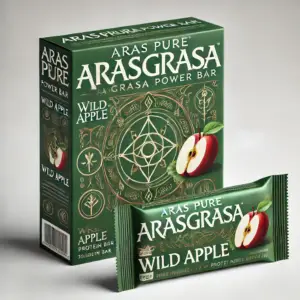 Arasgrasa Boost Bites with Wild Apple – A crisp, refreshing energy bar combining Arasgrasa and wild apples.